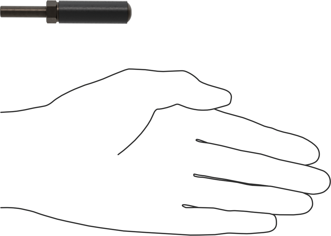 Zımpara Manşonları için Tambur, 1/4" Çaplı Şaft ile, 1/2" Çap, 1-1/2" Uzunluk