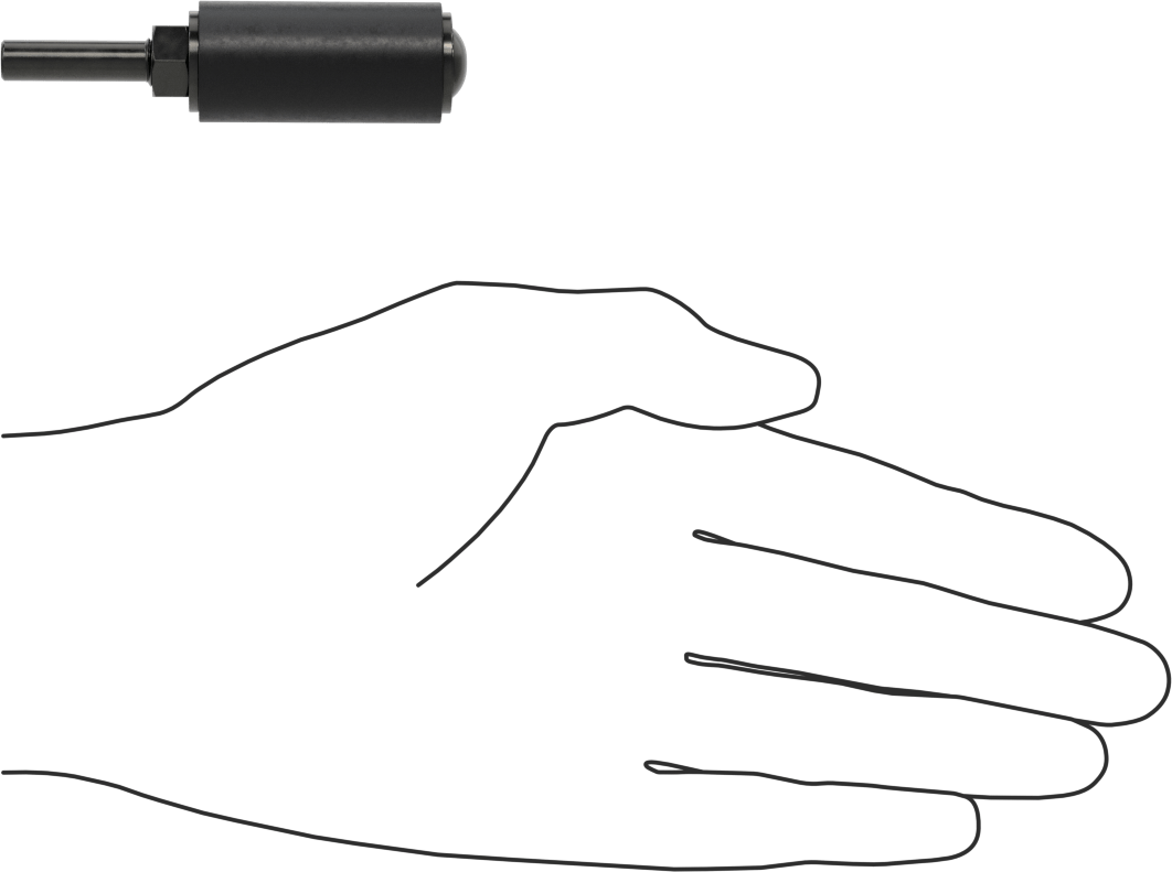 Zımpara Manşonları için Tambur, 1/4" Çaplı Şaft ile, 3/4 inç Çap, 1-1/2" Uzunluk