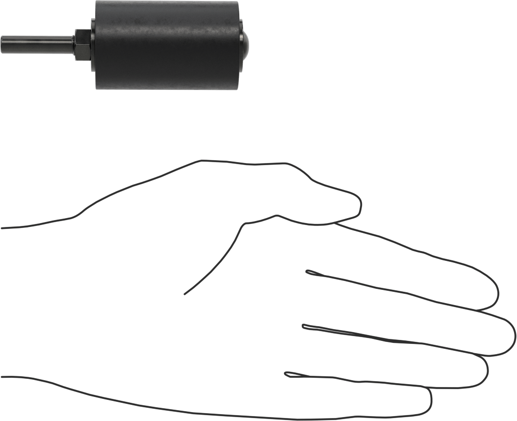 Zımpara Manşonları için Tambur, 1/4" Çaplı Şaft ile, 1-1/4" Çap, 2" Uzunluk