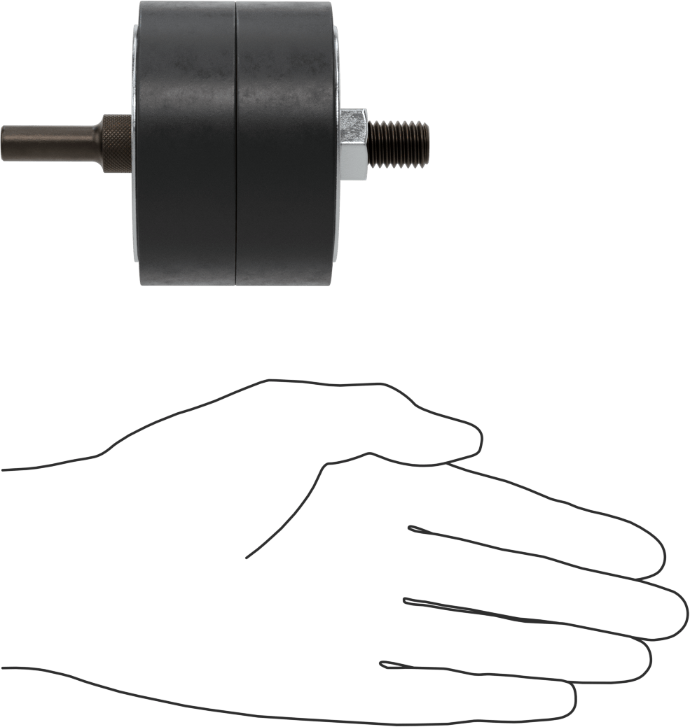 Zımpara Manşonları için Tambur, 3/8" Çaplı Şaft ile, 3" Çap, 2" Uzunluk