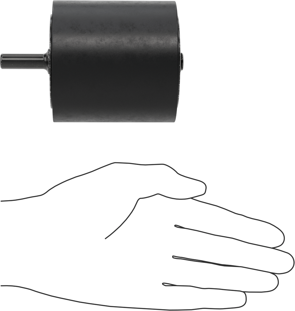 Zımpara Manşonları için Tambur, 3/8" Çaplı Şaft ile, 3" Çap, 3" Uzunluk