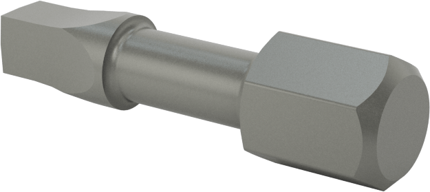 Darbeli Tornavida için Kare Uç, 1/4" Altıgen Şaft, 3 Boyutu