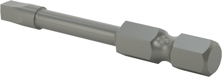 Darbeli Tornavida için Kare Uç, Elektrikli Aletler için 1/4" Altıgen Şaft, 3 Boyutu