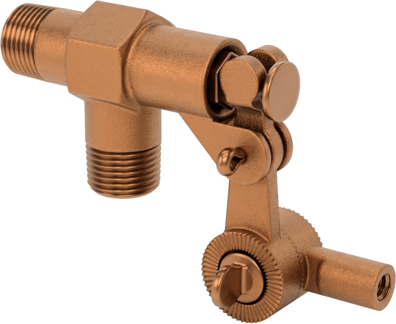Su için Şamandıralı Vana Gövdesi, Buna-N Conta ile, Yivli Piston, 3/8 NPT Erkek