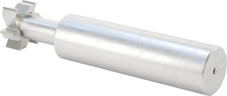 Karbür Uçlu T-Yuvası Uçlu Freze, 1/4" T-Yuvası Cıvata Boyutu için, Kaplamasız