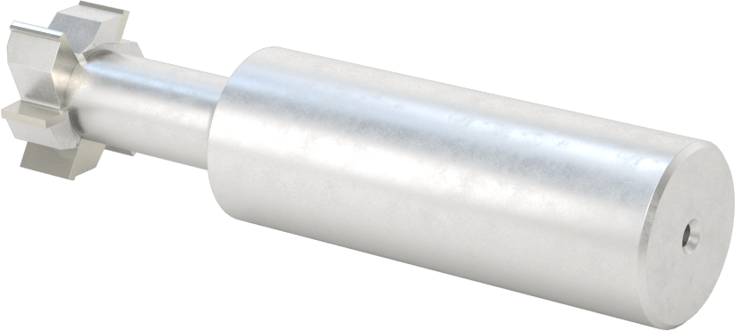 Karbür Uçlu T-Yuvası Uçlu Freze, 3/8" T-Yuvası Cıvata Boyutu için, Kaplamasız