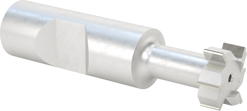 Karbür Uçlu T-Yuvası Uçlu Freze, 3/8" T-Yuvası Cıvata Boyutu için, Kaplamasız