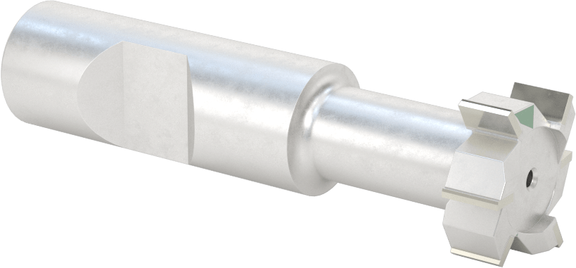 Karbür Uçlu T-Yuvası Uçlu Freze, 1/2" T-Yiv Cıvata Boyutu için, Kaplamasız