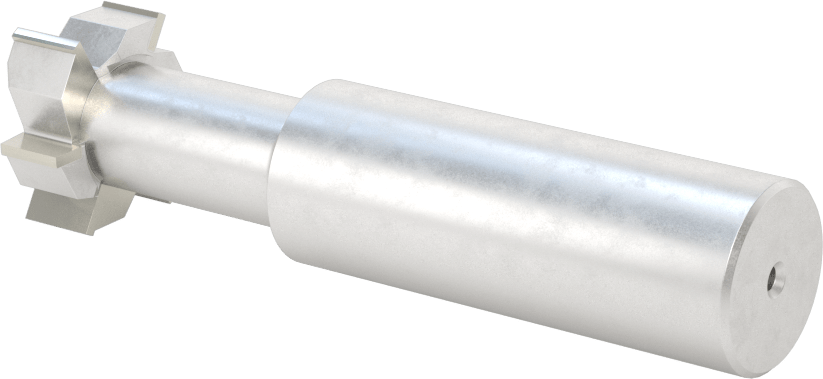 Karbür Uçlu T-Yuvası Uçlu Freze, 1/2" T-Yiv Cıvata Boyutu için, Kaplamasız