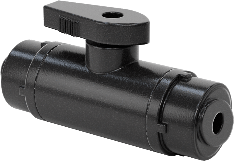PVDF Push-to-Connect Açma/Kapama Vanası, 1/4" Bağlantı