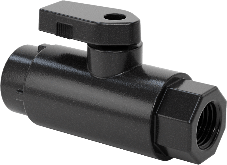 Kimyasallar için Açma/Kapama Vanası, Polipropilen, Adaptör, 1/4" Push-to-Connect x 1/4 NPT Dişi