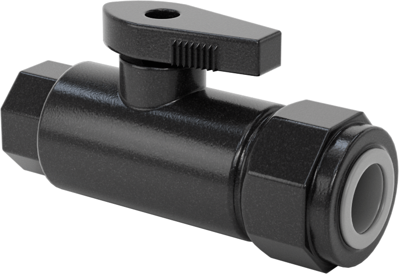 Kimyasallar için Açma/Kapama Vanası, Polipropilen, Adaptör, 1/2" Push-to-Connect x 1/4 NPT Dişi