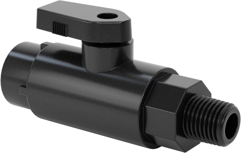 Kimyasallar için Açma/Kapama Vanası, Polipropilen, Adaptör, 1/4" Push-to-Connect x 1/4 NPT Erkek