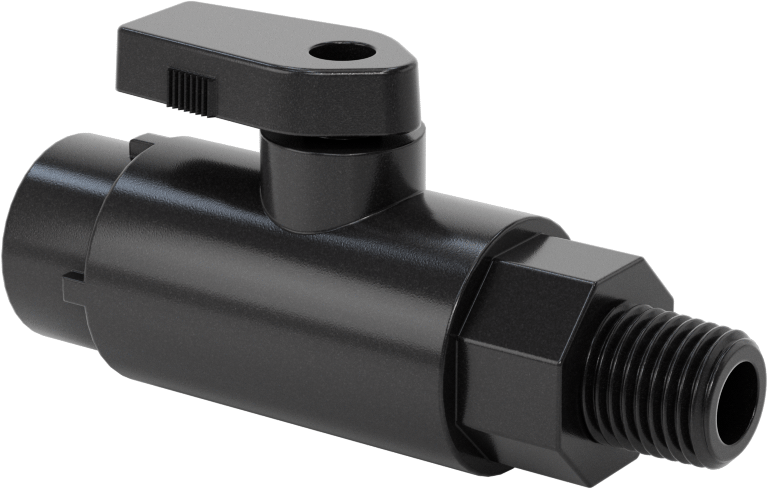 Kimyasallar için Açma/Kapama Vanası, Polipropilen, Adaptör, 3/8" Push-to-Connect x 1/4 NPT Erkek