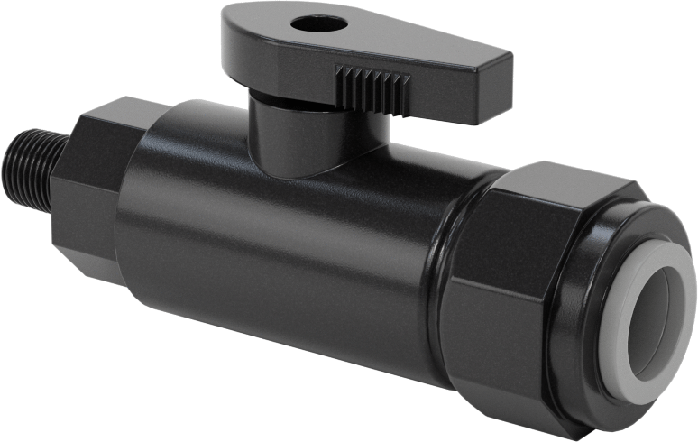 Kimyasallar için Açma/Kapama Vanası, Polipropilen, Adaptör, 1/2" Push-to-Connect x 1/8 NPT Erkek