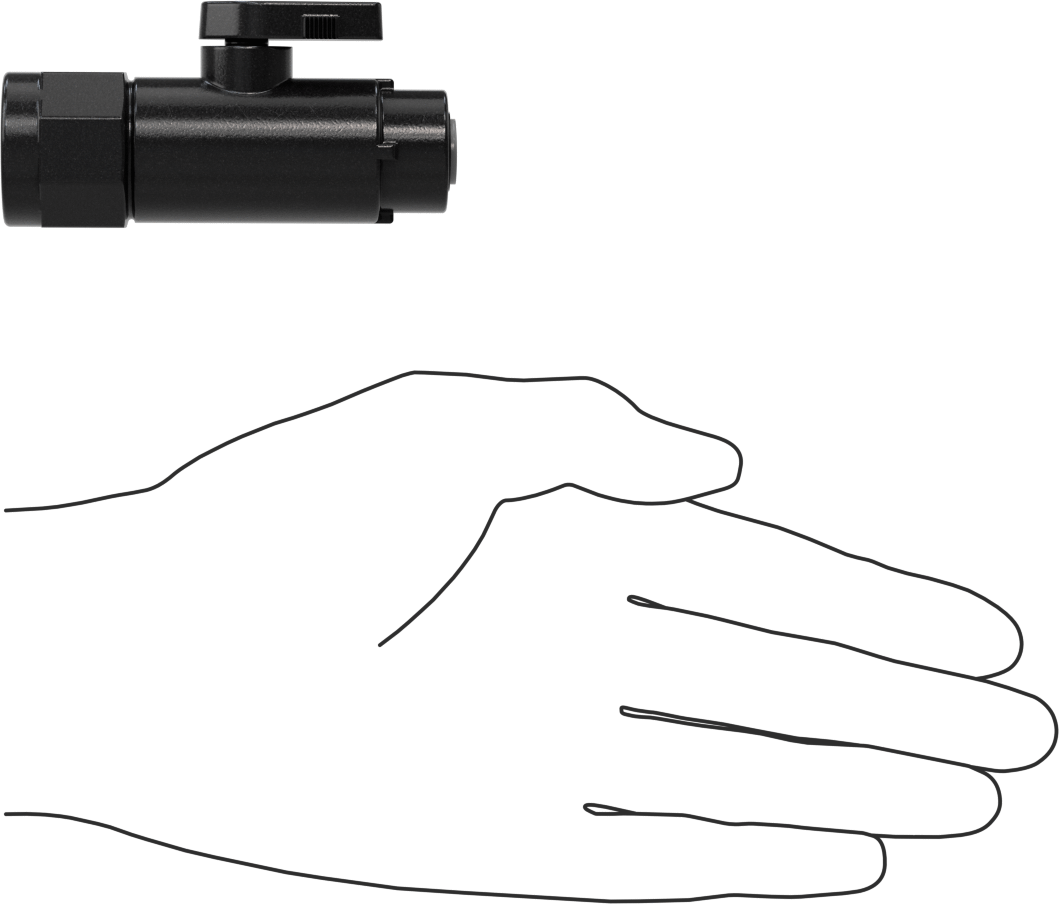 Kimyasallar için Açma/Kapama Vanası, Naylon, Adaptör, 1/4" Push-to-Connect x 1/2 NPT Dişi