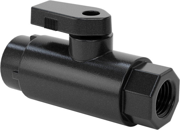 Kimyasallar için Açma/Kapama Vanası, Naylon, Adaptör, 3/8" Push-to-Connect x 1/4 NPT Dişi