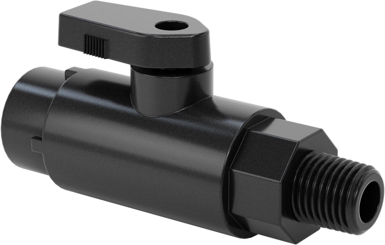 Kimyasallar için Açma/Kapama Vanası, Naylon, Adaptör, 1/4" Push-to-Connect x 1/4 NPT Erkek