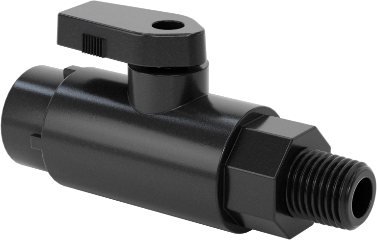 Kimyasallar için Açma/Kapama Vanası, Naylon, Adaptör, 3/8" Push-to-Connect x 1/4 NPT Erkek