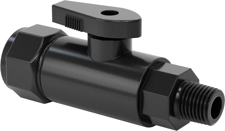 Kimyasallar için Açma/Kapama Vanası, Naylon, Adaptör, 1/2" Push-to-Connect x 1/4 NPT Erkek