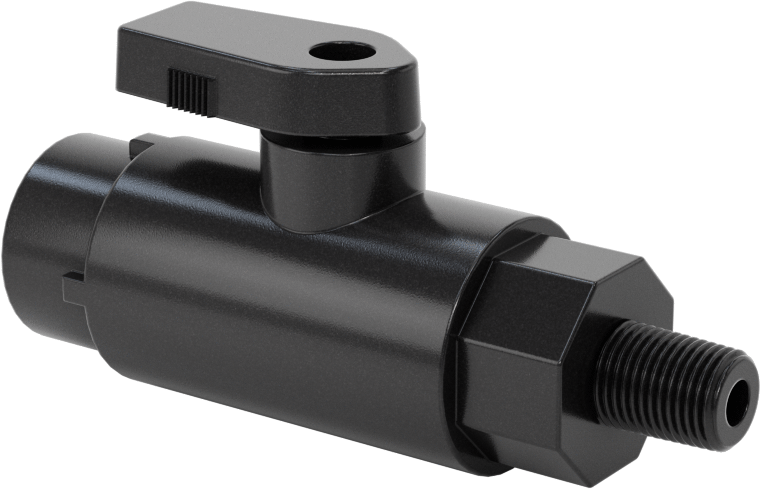 Kimyasallar için Açma/Kapama Vanası, PVDF, Adaptör, 3/8" Push-to-Connect x 1/8 NPT Erkek