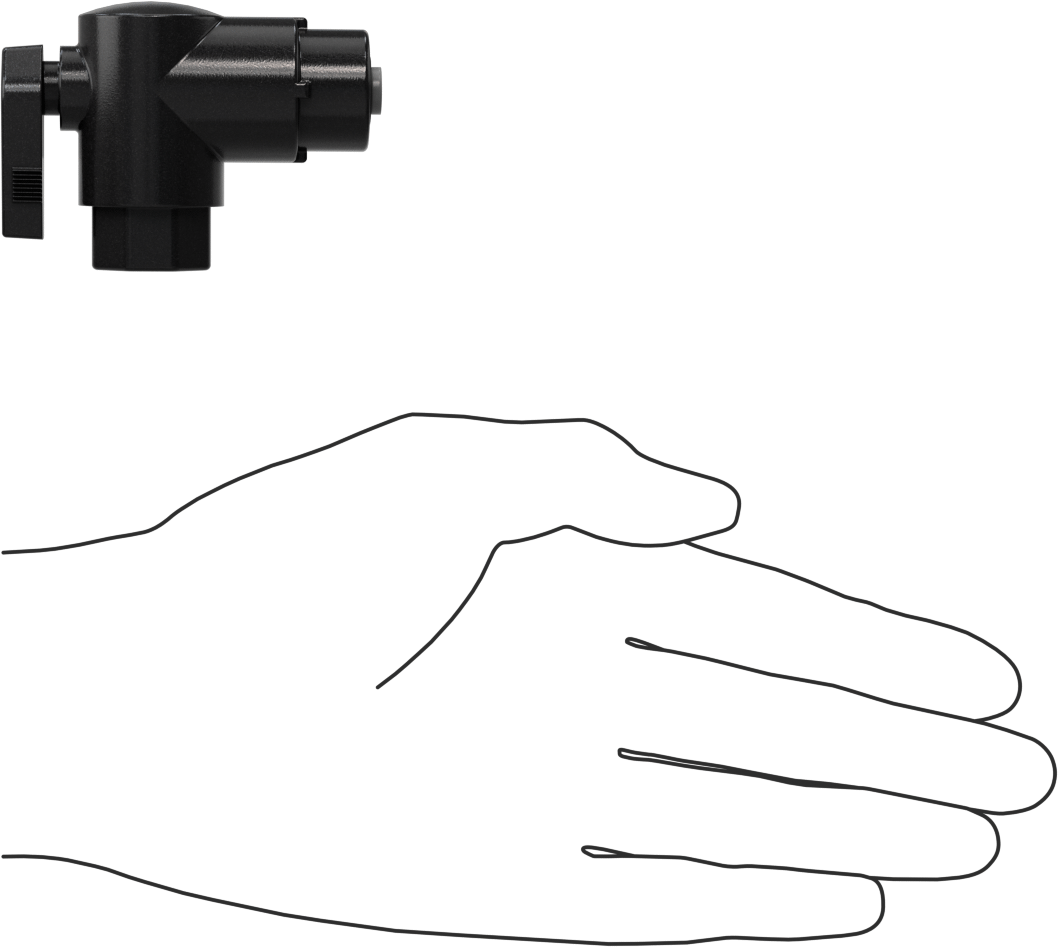Kimyasallar için Açma/Kapama Vanası, Polipropilen, 90 Derece Adaptör, 1/4" Bağlantı x 1/4 NPT Dişi