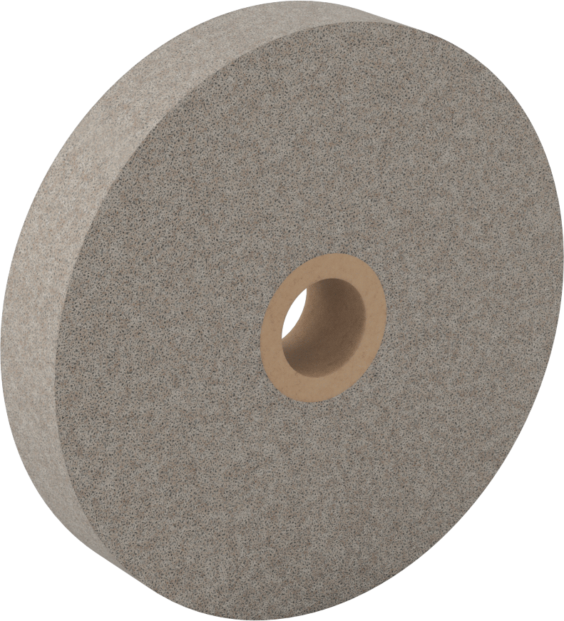Naylon Ağlı Tezgah ve Kaide Taşlama Tekerleği, Çelik Çapak Alma için, Pürüzsüz Doku, 6" Çap, Orta Yoğunluk