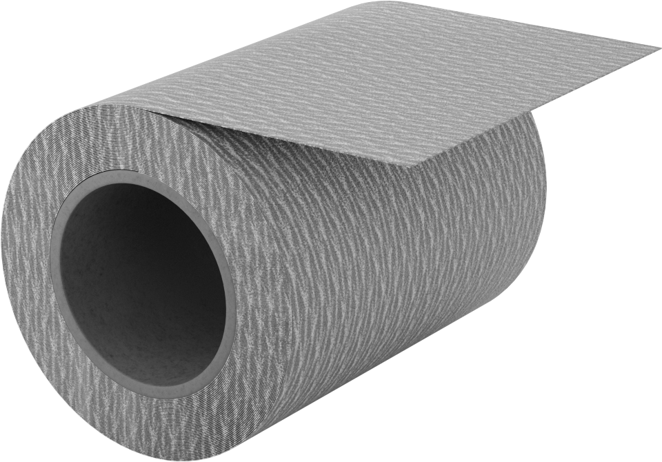 Yapışkan Sırtlı Zımpara Kağıdı, Ekstra Pürüzsüz Yüzey için, 4-1/2" Genişlik x 30 Fit Uzunluk Rulo