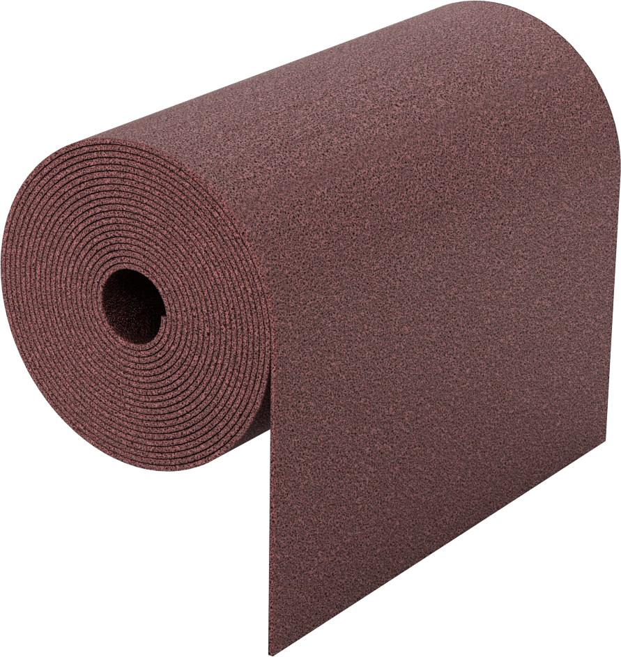 Naylon Örgü Yastıklı Zımpara Rulosu, 15 Fit Uzunluk, Ağır Hizmet Tipi, 6" Genişlik
