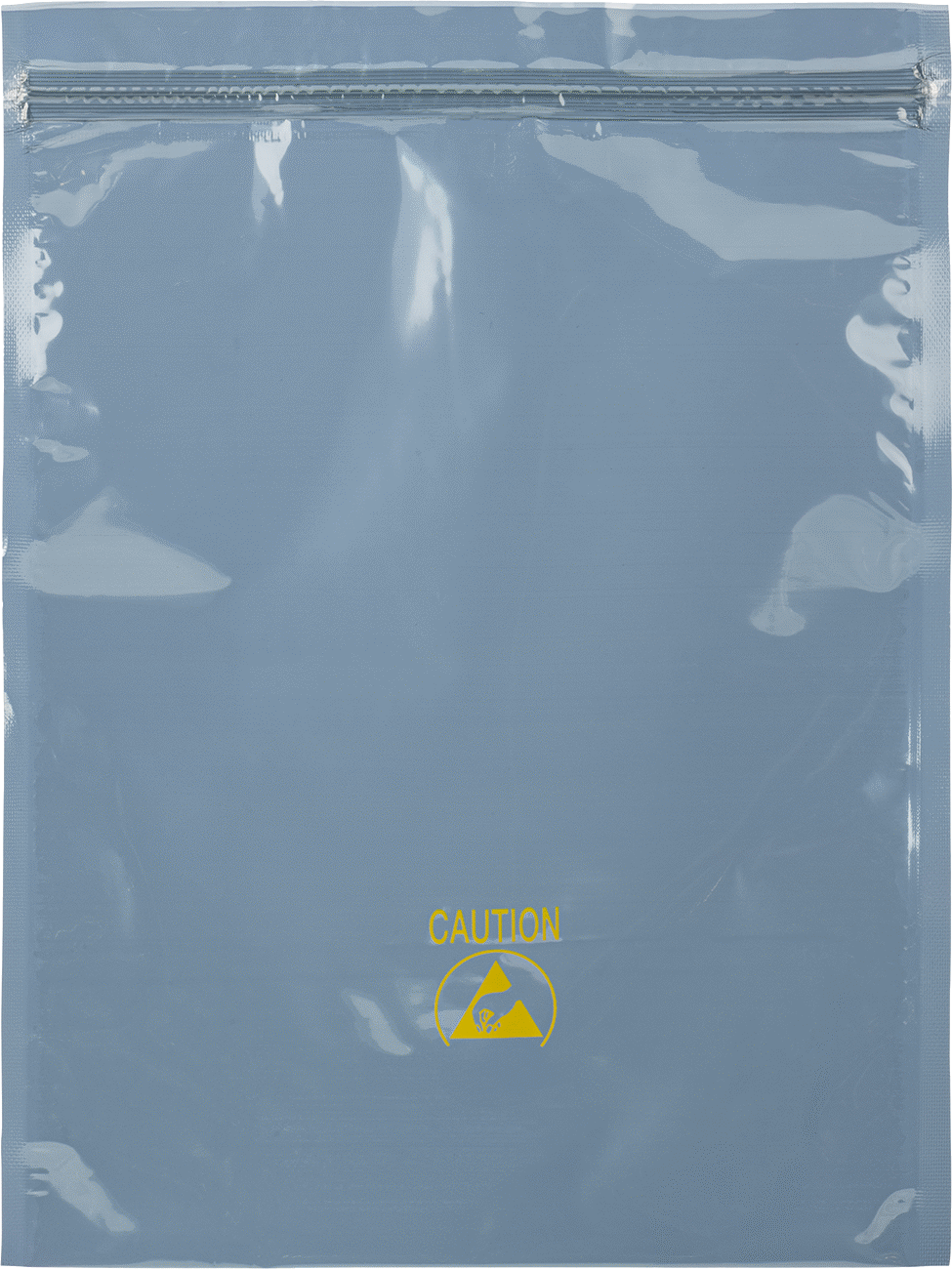 Statik Koruyucu Yeniden Kapatılabilir Torba, Alüminize Polyester Plastik Katman, 6" Genişlik, 8" Yükseklik