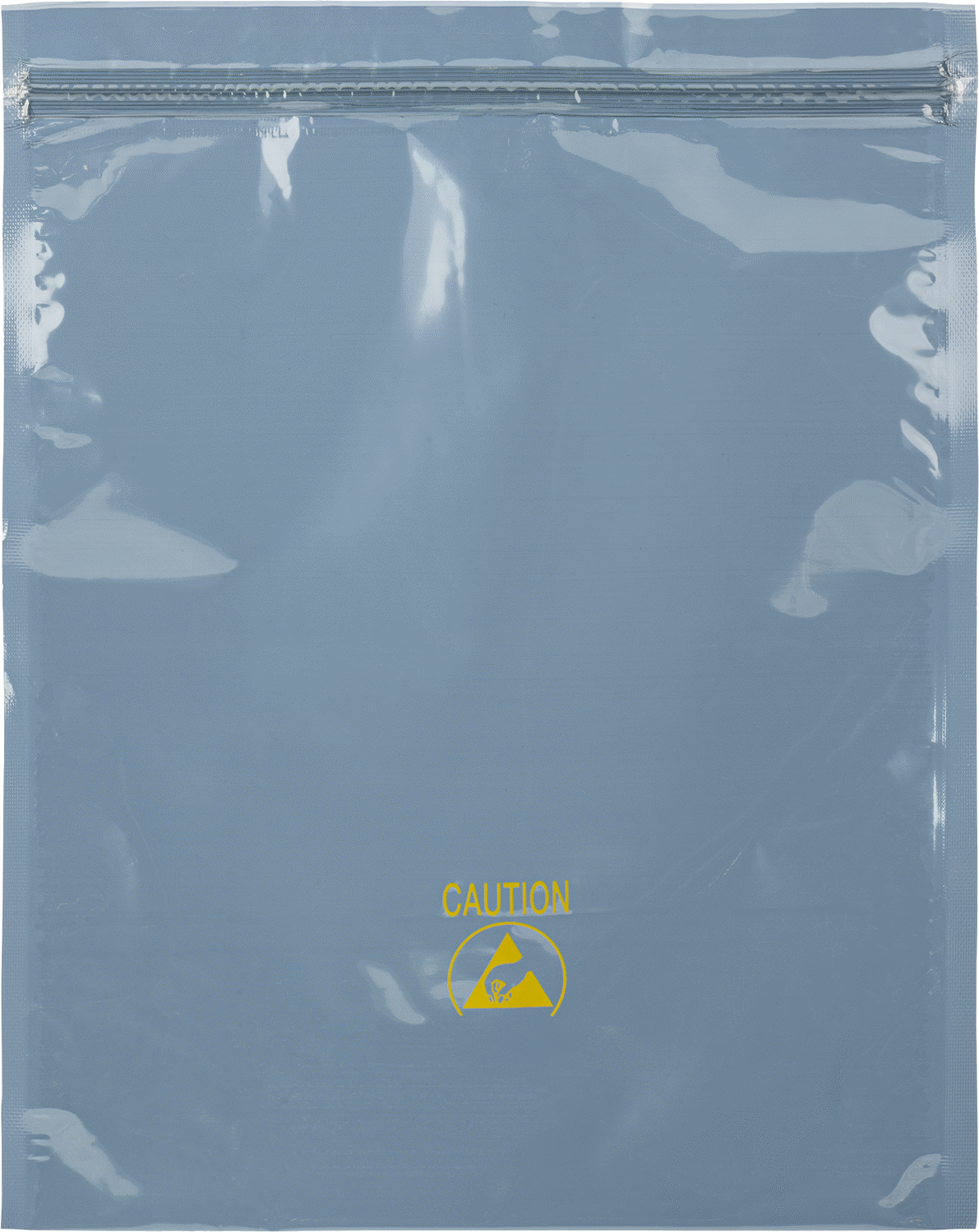 Statik Koruyucu Yeniden Kapatılabilir Torba, Alüminize Polyester Plastik Katman, 12" Genişlik, 15" Yükseklik