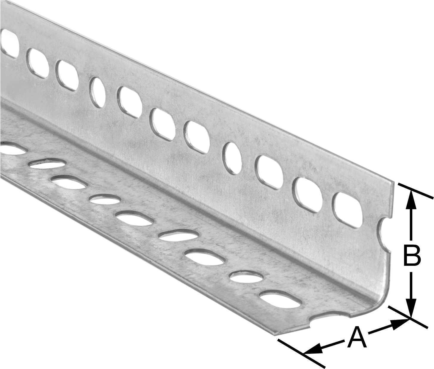 Cıvatalı Çerçeve, L-Şekilli Ray, Galvanizli Çelik, 1-5/8“ x 3-1/8” Genişlik