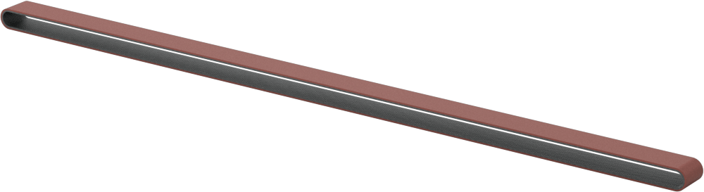 Kayışlı Zımpara Çubukları için Zımpara Kayışları, 1/4“ Genişlik x 12-3/4” Uzunluk, Parlak Yüzey için