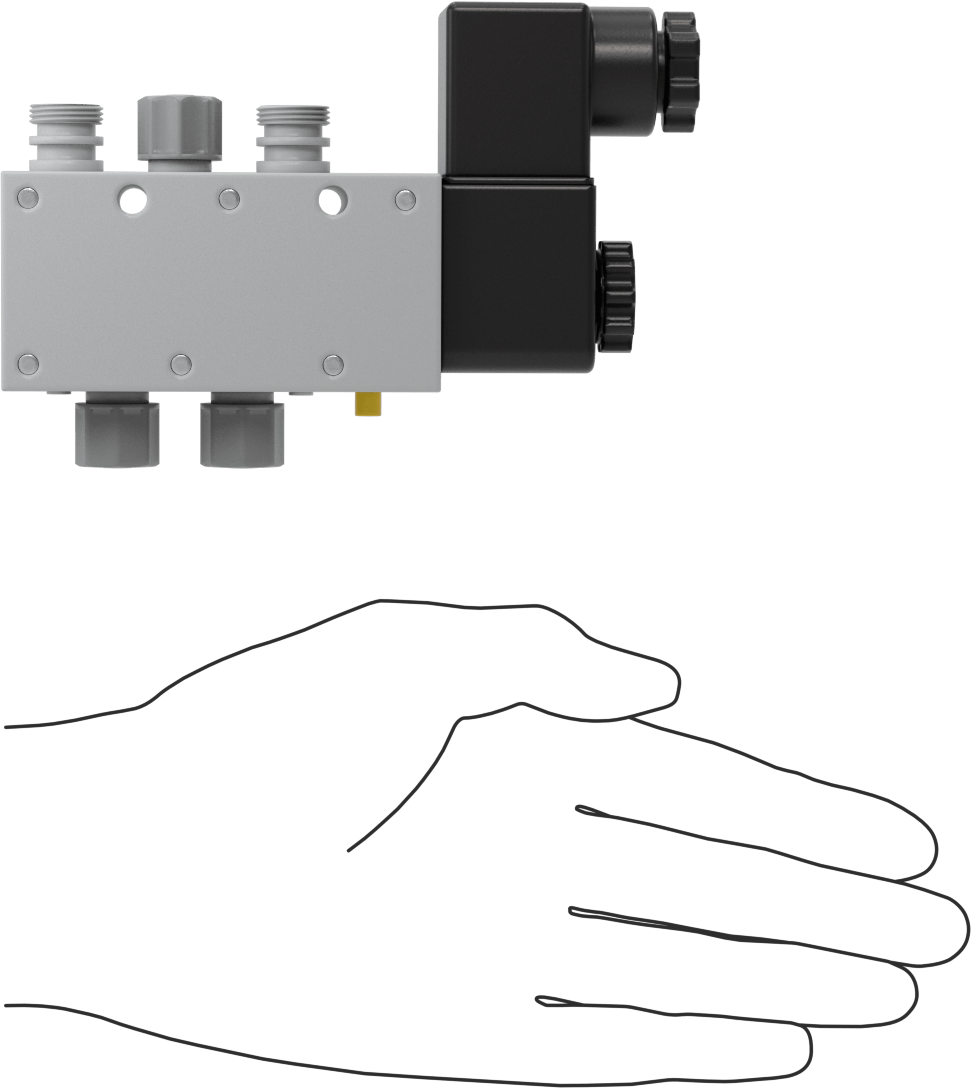 Akış Kontrollü Hava Yön Kontrol Vanası, 5/2 Akış, Tek Solenoid, 1/4" İç Çaplı Boru için, 120V AC