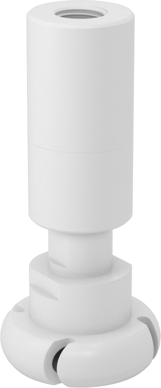 PTFE Dönen Tank Yıkama Nozulu, 1/4 NPT Dişi, 20 PSI'da 6,31 gpm Akış Hızı