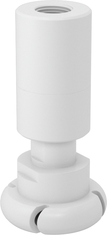 PTFE Dönen Tank Yıkama Nozulu, 3/8 NPT Dişi, 20 PSI'da 15,2 gpm Akış Hızı