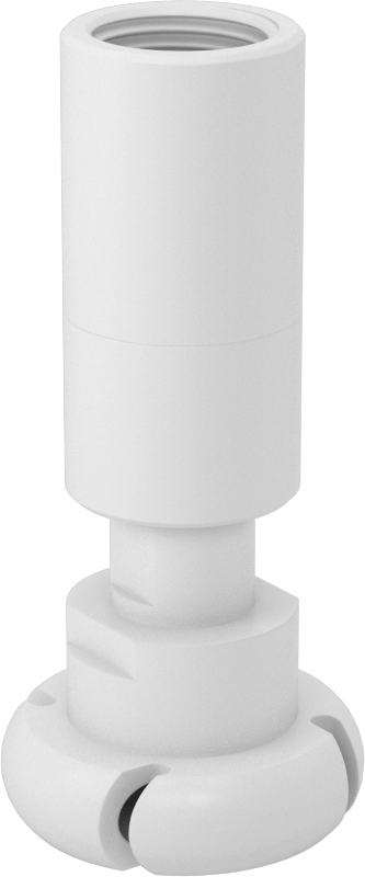 PTFE Dönen Tank Yıkama Nozulu, 1/2 NPT Dişi, 20 PSI'da 6,31 gpm Akış Hızı