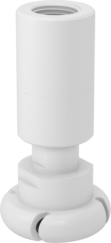 PTFE Dönen Tank Yıkama Nozulu, 1/2 NPT Dişi, 20 PSI'da 13,4 gpm Akış Hızı