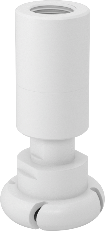 PTFE Dönen Tank Yıkama Nozulu, 1/2 NPT Dişi, 20 PSI'da 15,2 gpm Akış Hızı