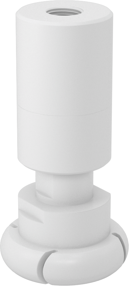 PTFE Dönen Tank Yıkama Nozulu, 1/2 NPT Dişi, 20 PSI'da 16,8 gpm Akış Hızı