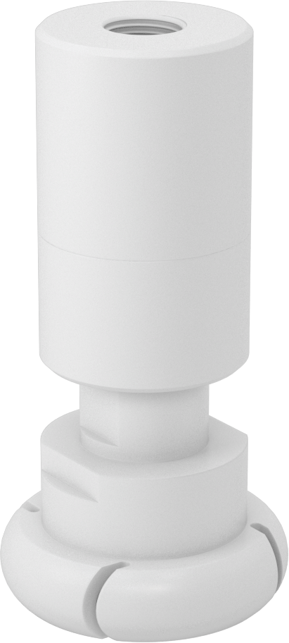PTFE Dönen Tank Yıkama Nozulu, 1/2 NPT Dişi, 20 PSI'da 21,6 gpm Akış Hızı