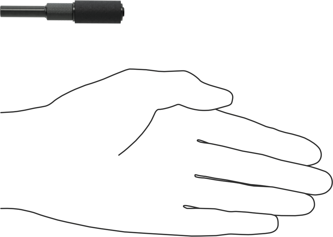 Zımpara Manşonları için Hızlı Değiştirilebilir Tambur, 1/4" Çaplı Şaft ile, 1/2" Çap, 1" Uzunluk