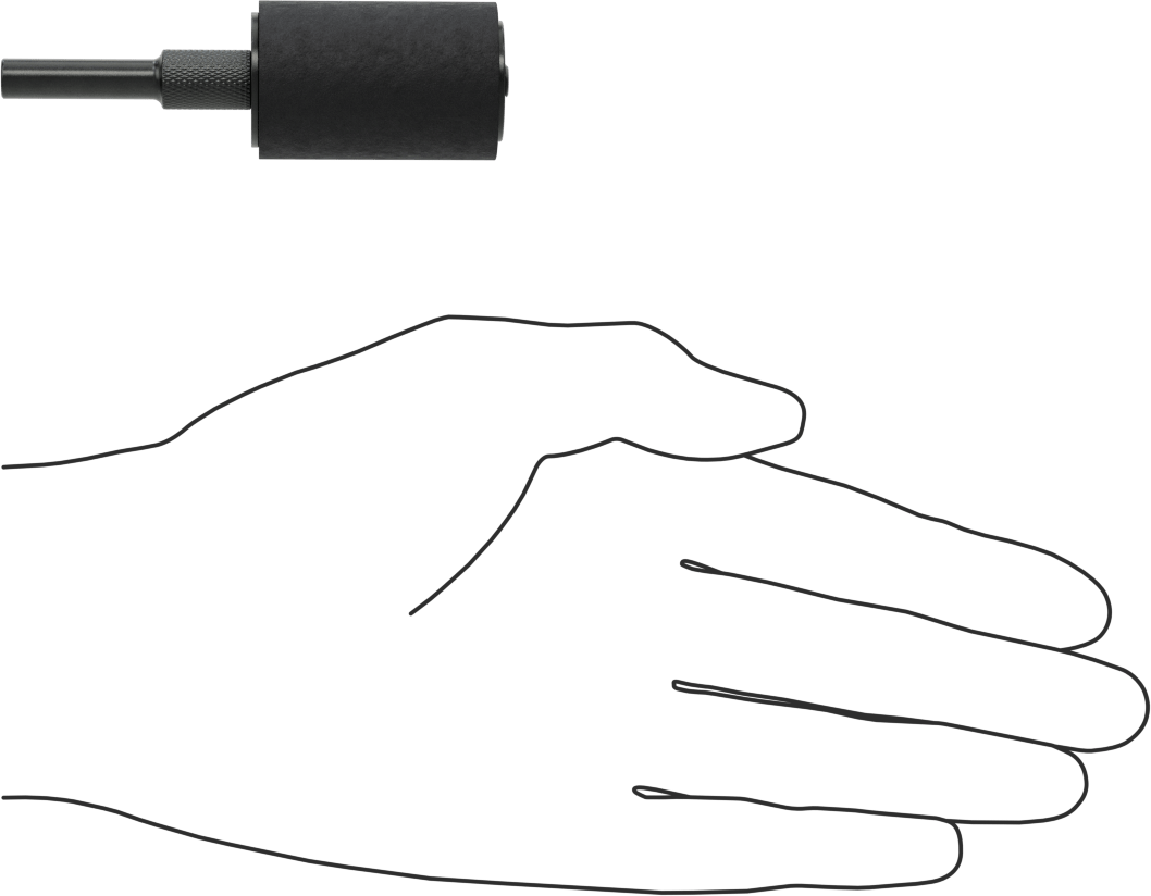 Zımpara Manşonları için Hızlı Değiştirilebilir Tambur, 1/4" Çaplı Şaft ile, 1" Çap, 1-1/2" Uzunluk