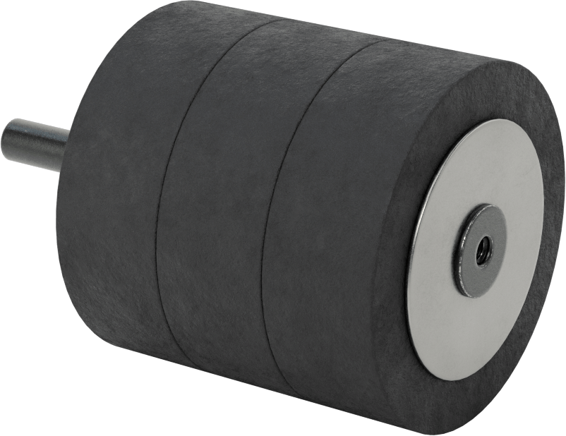 Zımpara Manşonları için Hızlı Değiştirilebilir Tambur, 3/8" Çaplı Şaft ile, 3" Çap, 3" Uzunluk