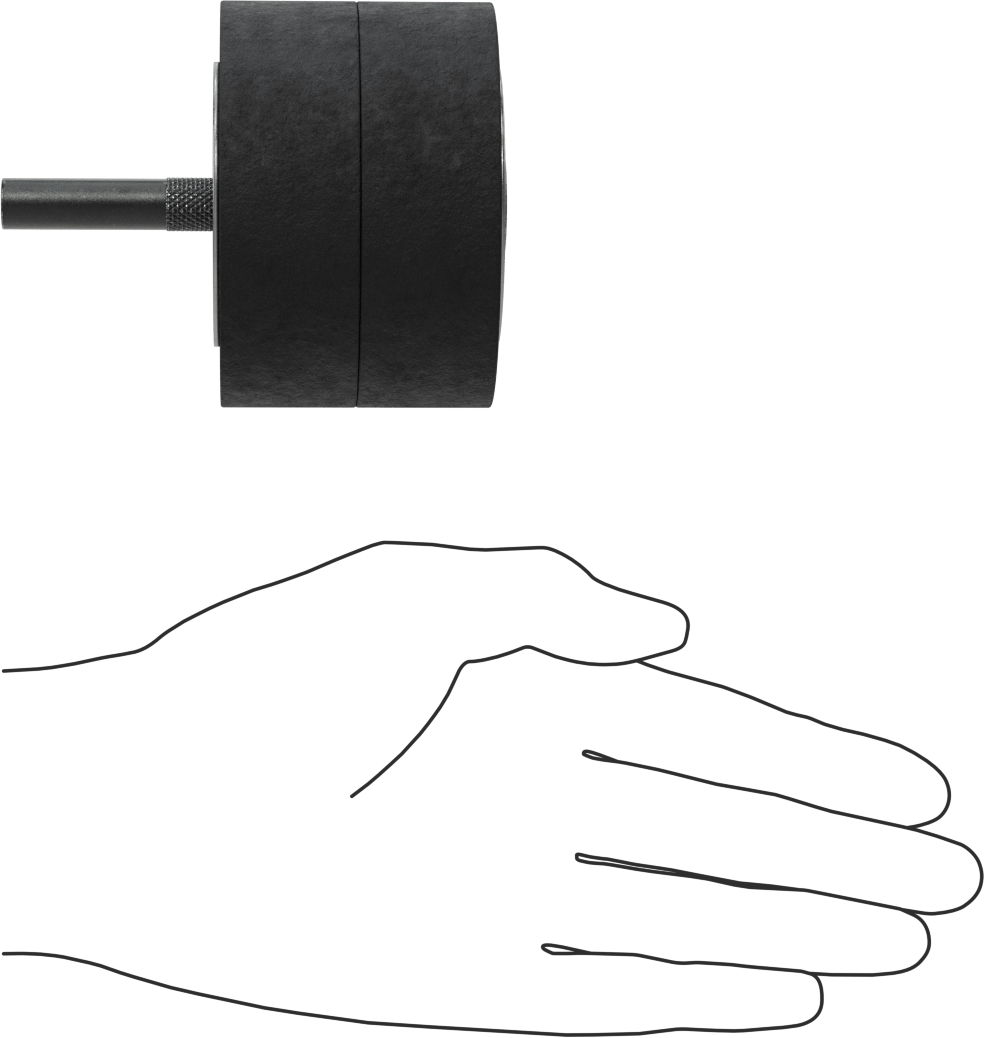 Zımpara Manşonları için Hızlı Değiştirilebilir Tambur, 3/8" Çaplı Şaft ile, 3" Çap, 2" Uzunluk