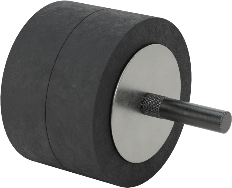 Zımpara Manşonları için Hızlı Değiştirilebilir Tambur, 3/8" Çaplı Şaft ile, 3" Çap, 2" Uzunluk