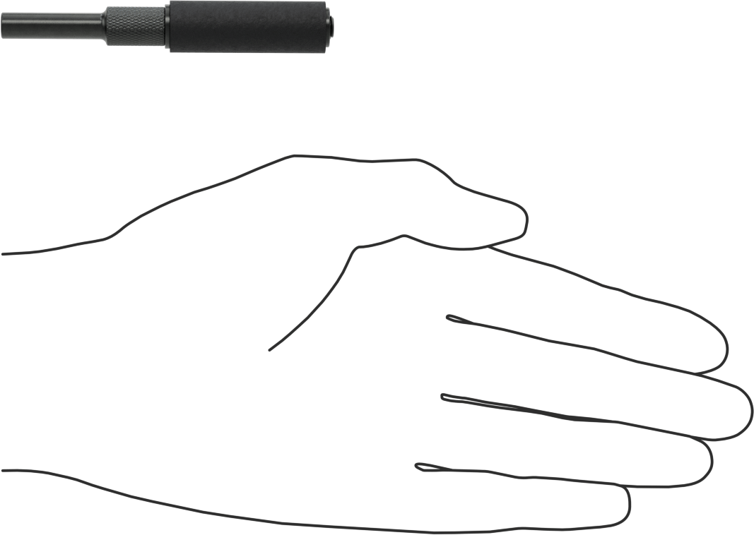 Zımpara Manşonları için Hızlı Değiştirilebilir Tambur, 1/4" Çaplı Şaft ile, 1/2" Çap, 1-1/2" Uzunluk
