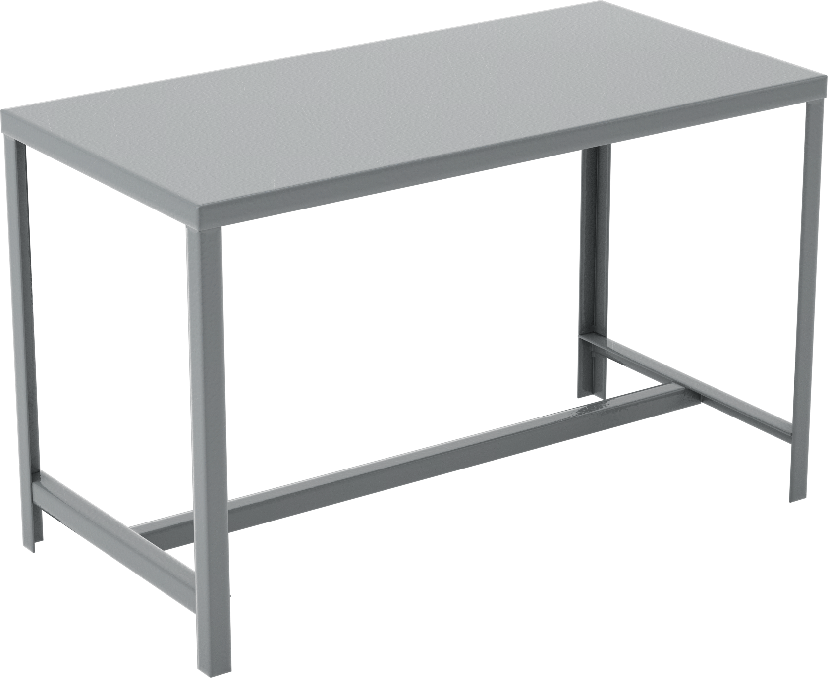 Çelik Masa, Sabit, 30 inç Yükseklik x 48 inç Genişlik x 24 inç Derinlik