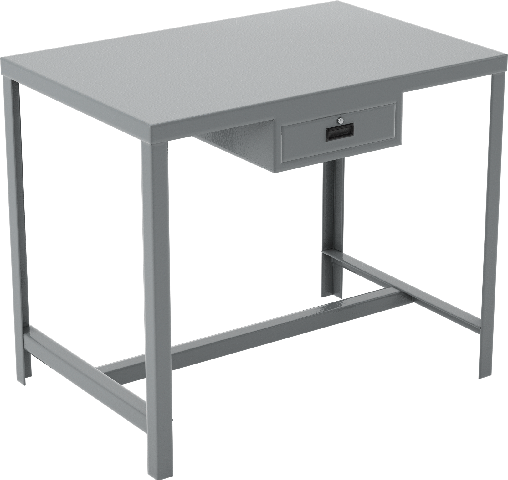 Çelik Masa, Sabit, 1 Çekmece ile, 30 inç Yükseklik x 36 inç Genişlik x 24 inç Derinlik