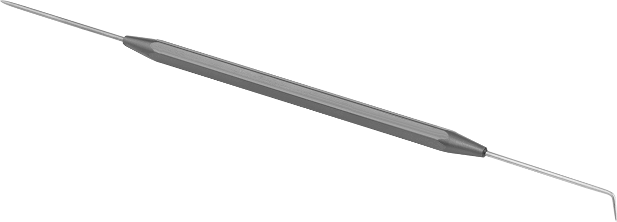İki Uçlu Hassas Kazma, Düz x 90 Derece Açılı Uçlar, 6-1/4" Uzunluk
